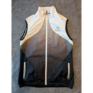 Rossignol Vest Women L Black White Full Zip Mesh Lined Ski Zip Pocket Outdoor